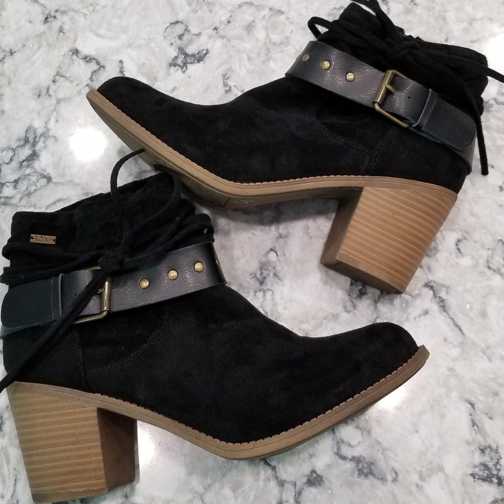Roxy Black Booties Size 9